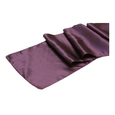 China Simple hot selling satin / silk dining table runner smooth for wedding decoration for sale