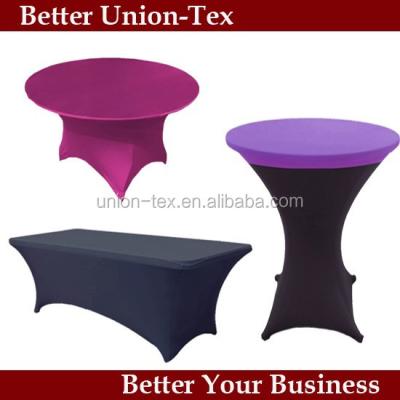 China Wholesale Oilproof black or white spandex table cover for wedding or banquet for sale