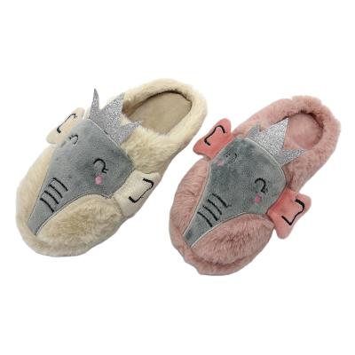 China New Elephant Indoor Warm Winter Cute House Slippers For Women TPR Indoor Outsole Slipper for sale