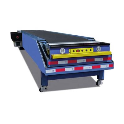 China Loading And Unloading Cargos Loading And Unloading Machine Customized Flat Extendable Telescopic Belt Conveyor for sale