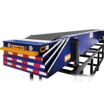 China Loading And Unloading Cargos Loading And Unloading Cargo Machine Telescopic Belt Conveyor Loading Unloading Truck for sale