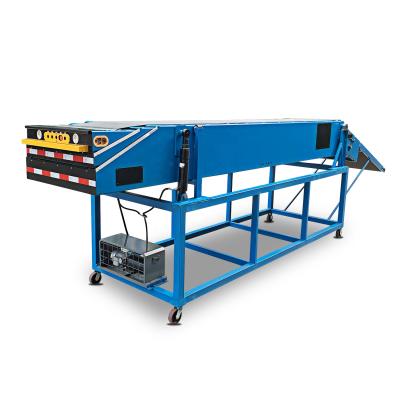 China Loading And Unloading Cargos Belt Conveyor Telescopic Extendable Conveyor Used For Loading Truck Container Unloading Equipment for sale