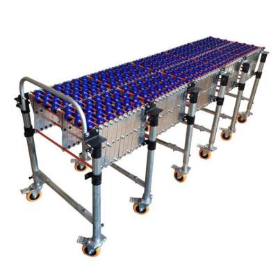 China High Quality Fulai Flexible Expandable Plastic Gravity Wheel Telescopic Packaging Roller Conveyor for sale