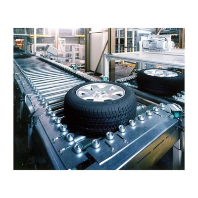 China Hotels car tires and wheel roller conveyor assembly line for sale