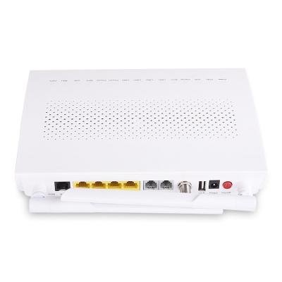 China FTTX Optical Network Terminal With External Antenna Original New 4GE+CATV+WIFI+VOIP+USB GPON ONU Ontario F668 V5.2 for sale