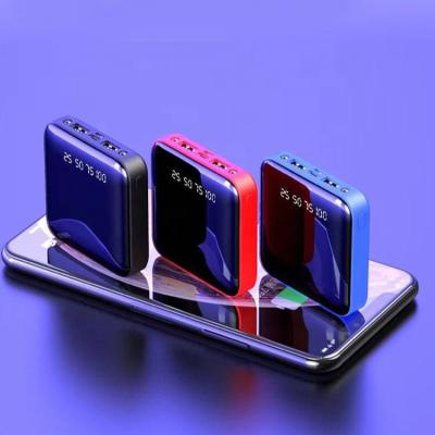 China Fast Charging Support Factory Selling New Portable Mini Power Bank 20000mah Powerbank Mirror 20000mah Power Banks for sale