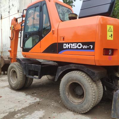 China Orange Doosan Bagger 15T 0,68m Eimer 105HP 1800 Arbeitsstunden zu verkaufen