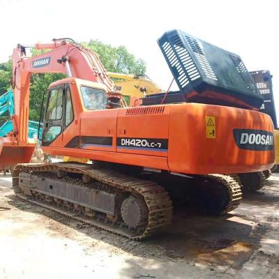 China Horario bajo Excavadora Doosan de 40 toneladas 1.2M cubo 187HP 3500 horas de trabajo naranja en venta