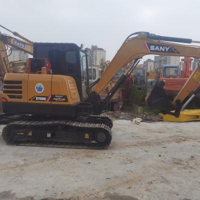 China High Performance  Sany SY60C Excavator 6TON 0.3 Bucket Capacity 40.5 Power for sale