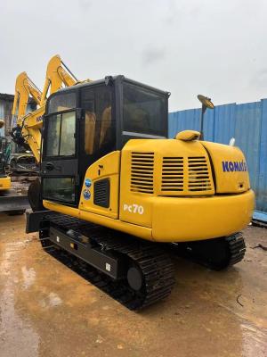 Китай Желтый Komatsu PC70-8 экскаватор 20 тонн 48,5 кВт Мощность 3293 рабочие часы продается