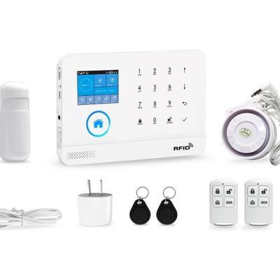 China Tuya Smart Alarm System Full Set Home WiFi Alarm Panel GSM or 4G Smart Home Security Alarm Kit 2g/4g Alarm System Package for sale