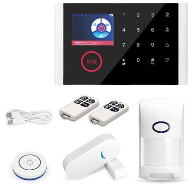 China Tuya WiFi GSM Smart Home Alarm System Full Package GSM GPRS Alarm Panel Home Hub with PIR Door Smoke Detector for villa for sale