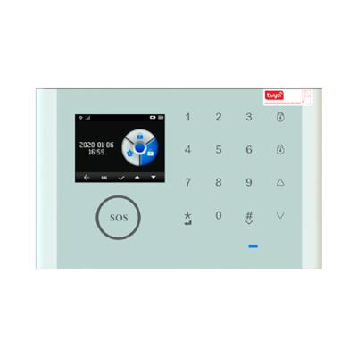 China Tuya WiFi GSM Smart Home Alarm System Home SecurityTuya WiFi+GSM+GPRS Multi-Language Smart Voice Home Alarm System Kit for sale