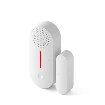 China Detect Open/Close Status Of Tuya WiFi Smart Alarm Door And Door Sensor Open/Close Sound Magnetic Window Sound Remote Control Alarm for sale