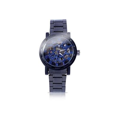 China Manufacturer Hot Selling Metal Luxury Silver Textured Mens Mechanical Watch for sale