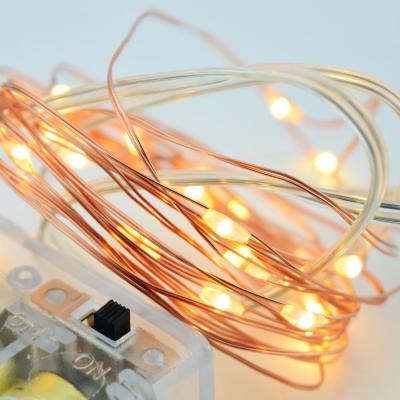 China 33Ft 10m 100leds Copper Wire String Light Ultra Thin Waterproof Micro Solar String Light Solar Micro Led String Lights for sale