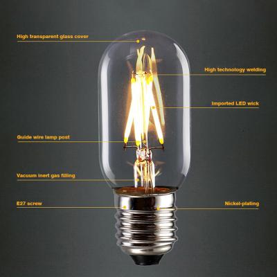 China Residential Edison Candle Light Bombillas LED Glass Ball Light E14 2W 4W 6W 8W Retro LED Bulb E27 Lamps 220V 240V LED Filament Edison Candle Light for sale