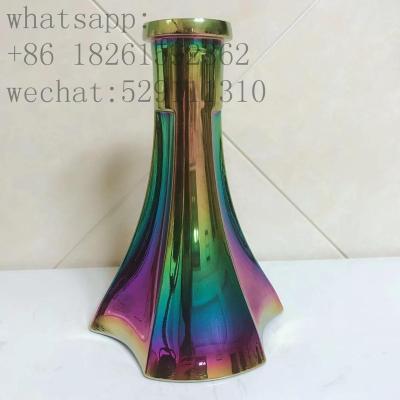 China NEW handmade russian electroplating glass vase hookah bulb hookah base flask shisha for sale