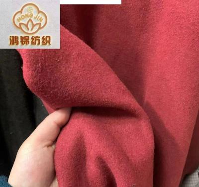 China Double Faced Woven Tweed Fabric 50% Wool Polyester Coat Wool Fabric A Grade Large Quantity for sale