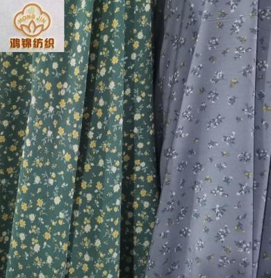 China High Quality Cheap Price Organic 100% Polyester Wool Peach Print Stock Fabric for sale