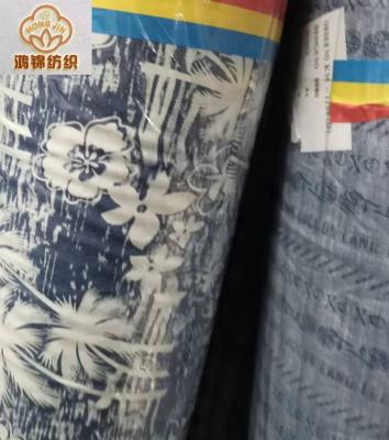 China Breathable Hot-selling Cotton Denim Print For Garment Good Quality A Grade Stock Fabric for sale