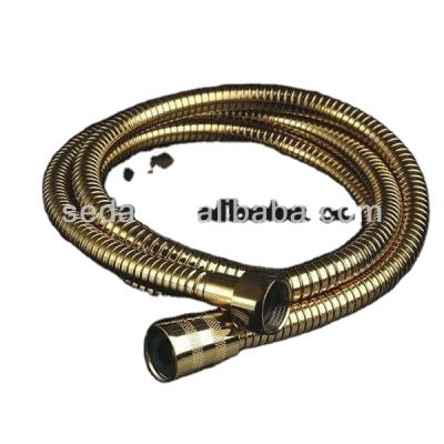 China Traditional Titanium Gold Flexible Shower Hose for sale