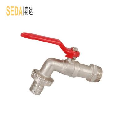 China Industrial Wholesale Low Price Brass Bibcock With Steel Handle for sale