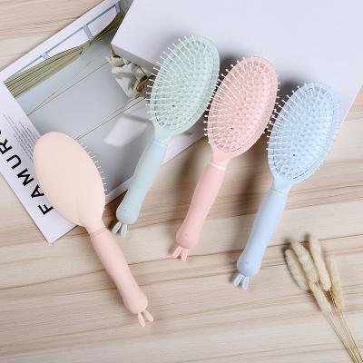 China Lirong New Air cusion Waterproof Rose Wheat Straw Material Comb and Wet Hair Brush, Soft and Customized Comb for sale