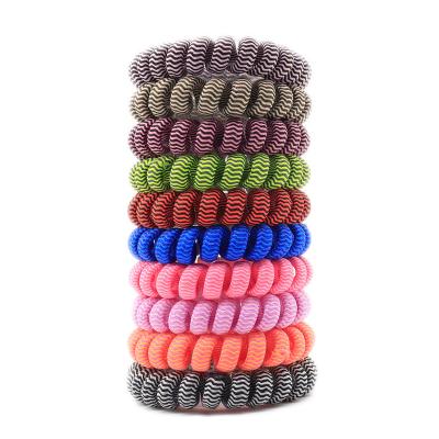 China Eco-friendly Lirong Lead Phone Rope Hair Rubber Bands Hair Reel Ring And Bracelet No Traceless No Crease Rubber Band for sale