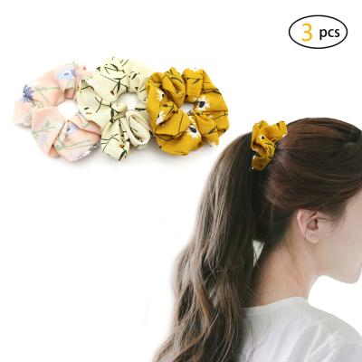 China Ladies Hair Decoration Lirong Chiffon Printing Traceless Beauty Tornadoes Thermal Hair Scrunchies Matched Color with Delicate for Girls and Woman for sale