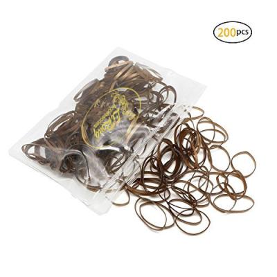 China Girl Hair Decoration Lirong 200PCS Multiple Reusable Weather Stronger Durable No Damage Hair Elastic Braiding Hair Bands For Girls (Rise Gold) for sale