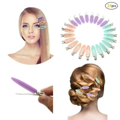 China Lirong Girl Hair Decoration 24Pcs No Bend Hair Clips Great For Bangs, No Crease, Traceless Pin Curl, And Makeup Application 6Cm Hair Clips for sale