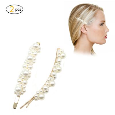 China 2019 Eco-friendly Artificial Handmade Pearl Hair Clips Hair Accessories For Women Girls for sale