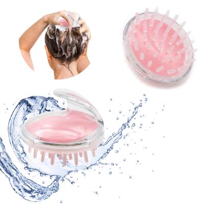 China Clean Hair Lirong Hair Scalp Massager Shampoo Brush, Scalp Care Brush, Soft Silicon Brush (Light Pink) for sale