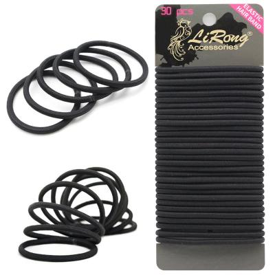 China Lirong 30 PCS Women's Hair Decoration No Damage Free Metal Hair Rubber Band Ponytail Holders 4mm*6.5