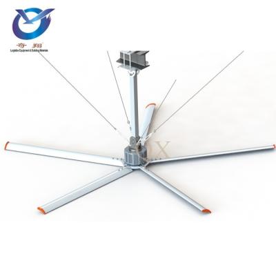 中国 Qx PMSM Warehouse Hvls Fans Servo Motor HVLS Ceiling Fan alumnimum alloy 販売のため