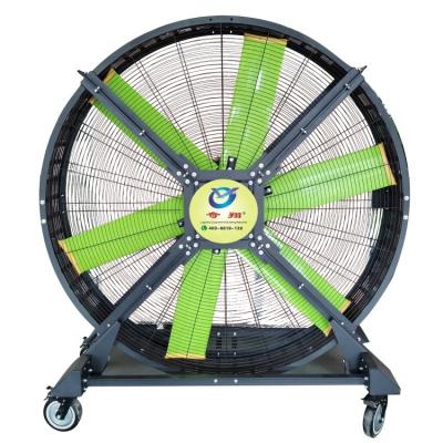 China Industrial Commercial Movable 2M Diameter Ventilation Fan Gym Floor 550W Drum Fan for sale