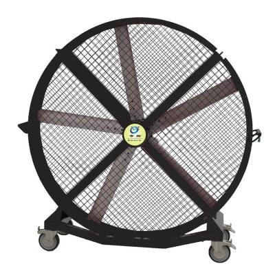 China QIXIANG PMSM Motor 2m/1.5m Wave Blade Blower Exhaust Fan Standing Mobile Industrial Fan For Big Space for sale