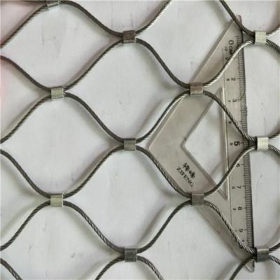 China Soft Flexible 304 316 Stainless Steel Metal Wire Rope Net Mesh For Bridge Or Zoo for sale