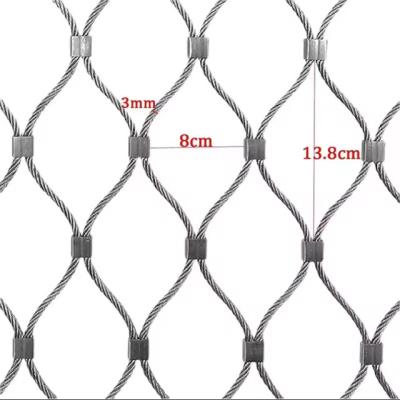 China Good Perspective Stainless Steel Zoo Aviary Birds Netting Lightweight Novel Style for sale