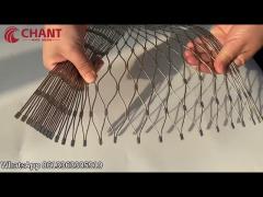 Easy Install Metal Rope Mesh Anti Corrosion Stainless Steel Rope Net