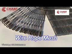 1.2mm - 4.0mm wire rope mesh for secure passages / bridge safety