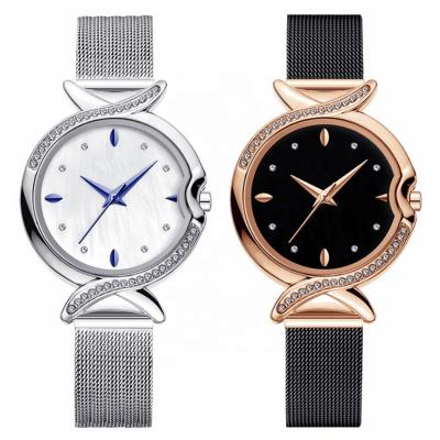 China Non-specific Diamond Female Quartz Watches Luxury Stainless Steel Women's Watch for sale