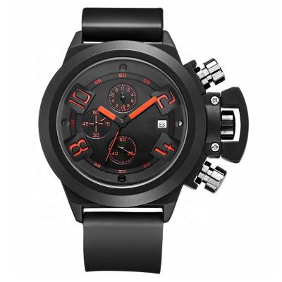 China 2020 New Automatic Date 3 ATM Waterproof Watch Sports Calendar Watch Men Silicone Quartz Watch for sale