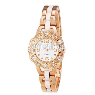 China Newest Arrival Jewelry Crystal Decorated Bangle Watch Wholesale Automatic Fashion Lady Watch for sale