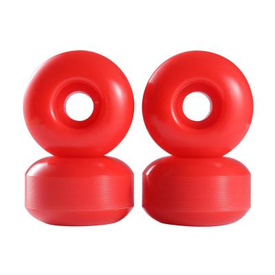 China Durable New Shape 102A PU Red Wheels With Customize Skateboard Wheel for sale