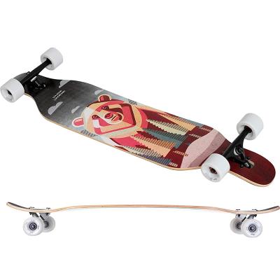 China Freeride& Cruiser Drop Through Kick Tail Freeride Longboard Skateboard Cruiser For Beginners for sale