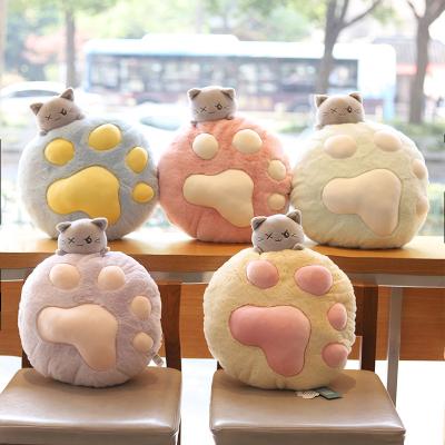 China Wholesale Promotion Logo Paw Plush Pillow Custom Made Home Decoration Fashion New for sale