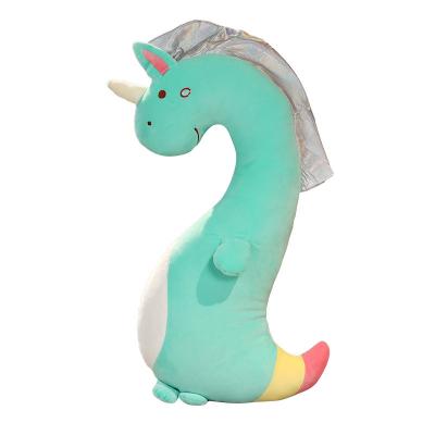 China Lovely Gift New Imagination Cartoon Crown Cute Flamingo Dinosaur Girl Sleeping Pillow Stuffed Animal Toy for sale