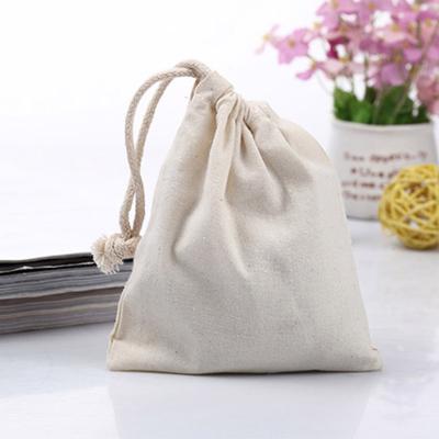 China Low MOQ Custom Drawstring Bag Logo Cotton Drawstring Bag Eco-Friendly Cotton Gift Canvas Cotton Drawstring Bag for sale